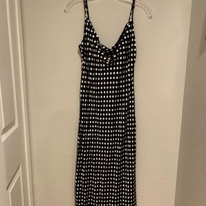 Zara polka dot slip midi dress size M